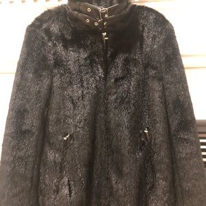Zara faux fur jacket.